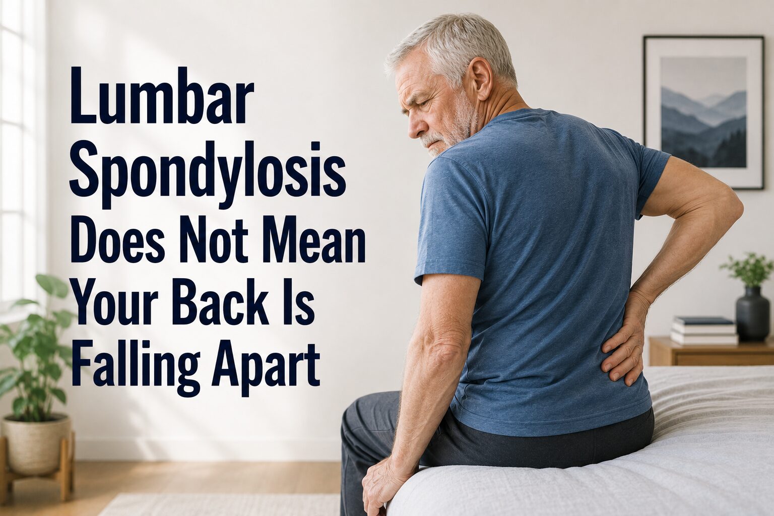 Lumbar Spondylosis Does Not Mean Your Back Is Falling Apart
