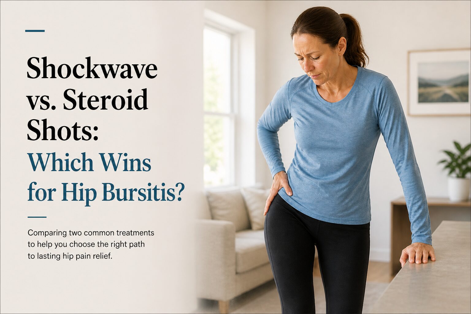 Shockwave vs. Steroid Shots: Which Wins for Hip Bursitis?